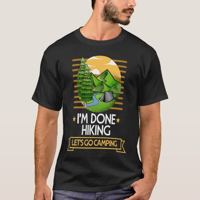 Camiseta Caminando, vamos a Camping Hiker Nature Lover Tra (Anverso)