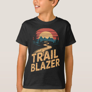 Camiseta Caminante de montaña vintage pionero del sendero d
