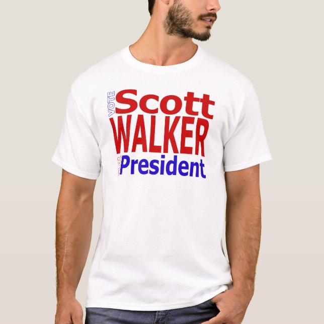 Camiseta Caminante de Scott del voto para el presidente (Anverso)