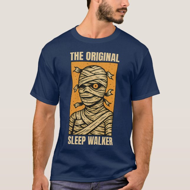 Camiseta Caminante de sueño original - Horror de momia vint (Anverso)