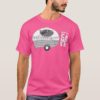 Camiseta Caminante de viaje feliz más feliz Camper Camping
