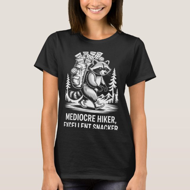 Camiseta Caminante mediocre excelente comedor de snacks map (Anverso)