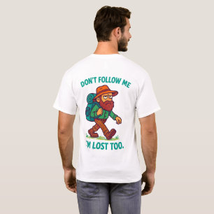 Camiseta Caminante personalizado con barba caminando con mo