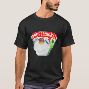Camiseta Caminante Profesional de Pollos Granjero de Huevos