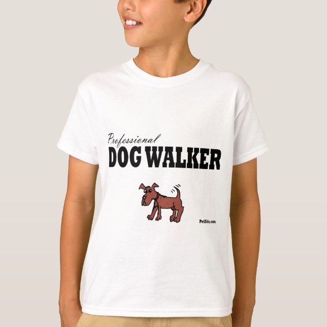 Camiseta Caminante profesional del perro (Anverso)