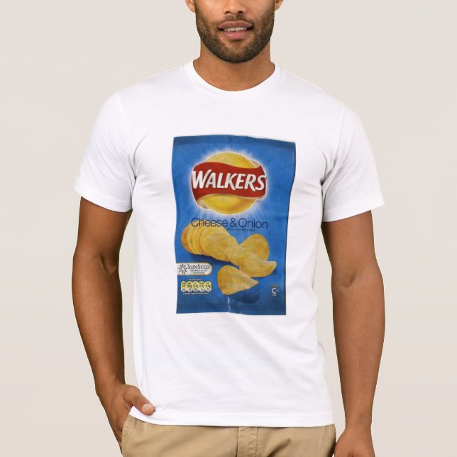 Camiseta Caminante queso y patatas a la inglesa de la (Anverso)