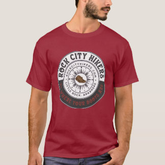 Camiseta Caminantes de Rock City Rojo