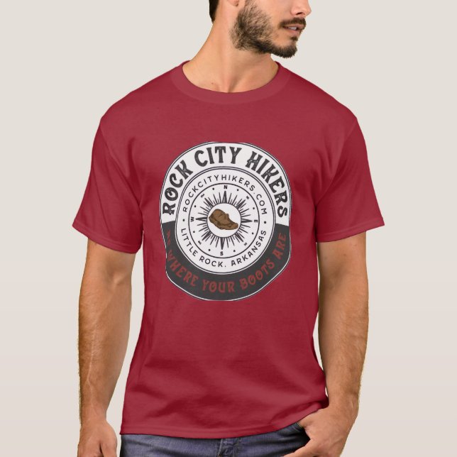Camiseta Caminantes de Rock City Rojo (Anverso)