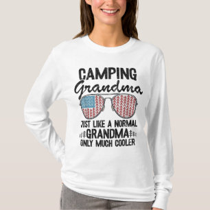 Camiseta Caminar Abuela Como Un Abuelo Normal Solo Mu