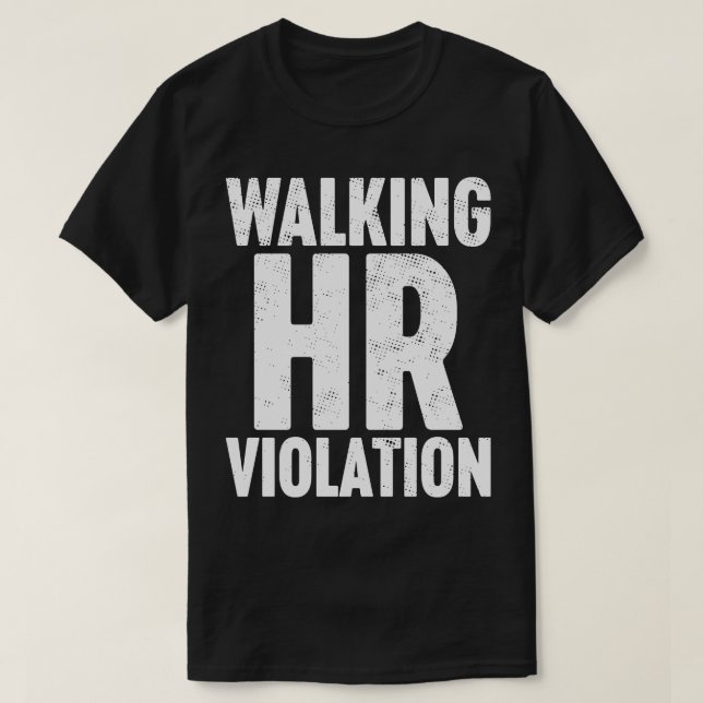 Camiseta Caminar en blanco por violación de derechos humano (Diseño del anverso)