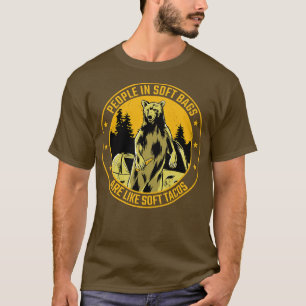 Camiseta Caminar En Bolsas Blancas Es Como Los Tacos Blanco