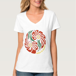 Camiseta Caminar en flor