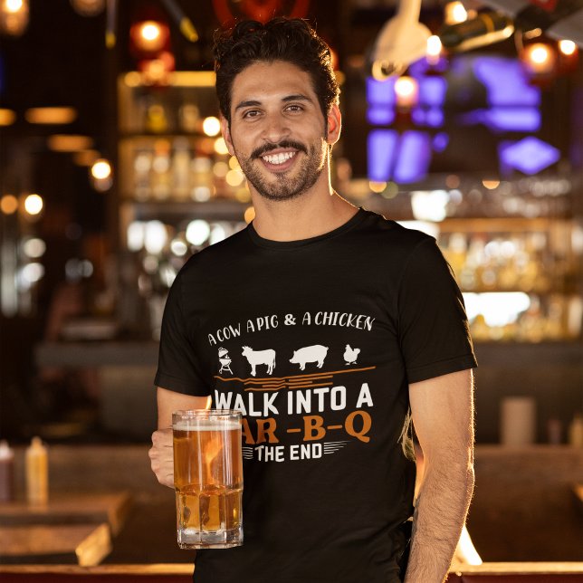 Camiseta Caminar en una divertida parrillada (Subido por el creador)