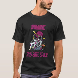 Camiseta Caminar Es Mi Espacio Seguro Astronauta Galaxia Es