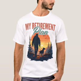 Camiseta Caminar es mi plan de jubilación Divertido caminar
