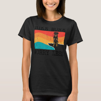 Camiseta Caminar Más Preocuparse Menos Beauceron Gráfica Se