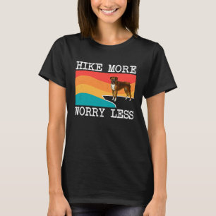 Camiseta Caminar Más Preocuparse Menos Boxer Gráfica Sender