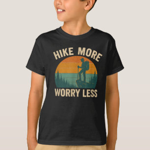 Camiseta Caminar más preocuparse menos divertido senderismo