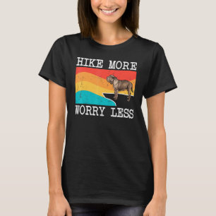 Camiseta Caminar Más Preocuparse Menos Mastín Napolitano Gr