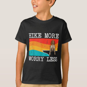 Camiseta Caminar más preocuparse menos sabueso inglés ameri