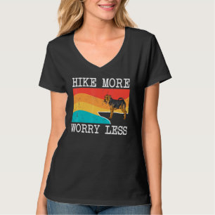 Camiseta Caminar Más Preocuparse Menos Welsh Terrier Gráfic