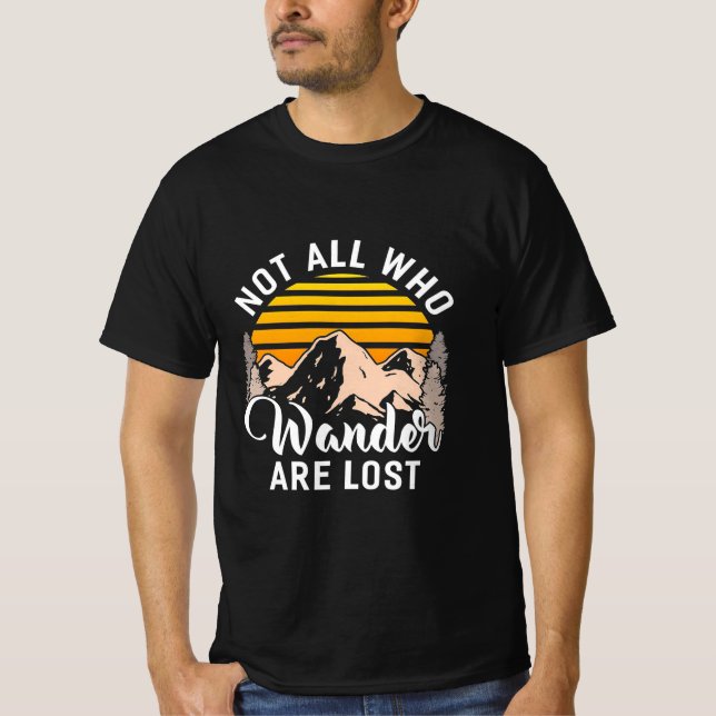 Camiseta Caminar No Todos Los Que Se Pierden (Anverso)