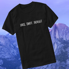 Camiseta Caminar, Oler, Repetir Perro de Senderismo