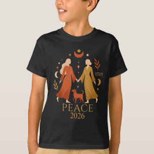Camiseta Caminar Paz 2026 Paz Mundial Mujeres Monjes Aloka