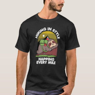 Camiseta Caminar Perezoso Durmiendo Caminar con Estilo Durm