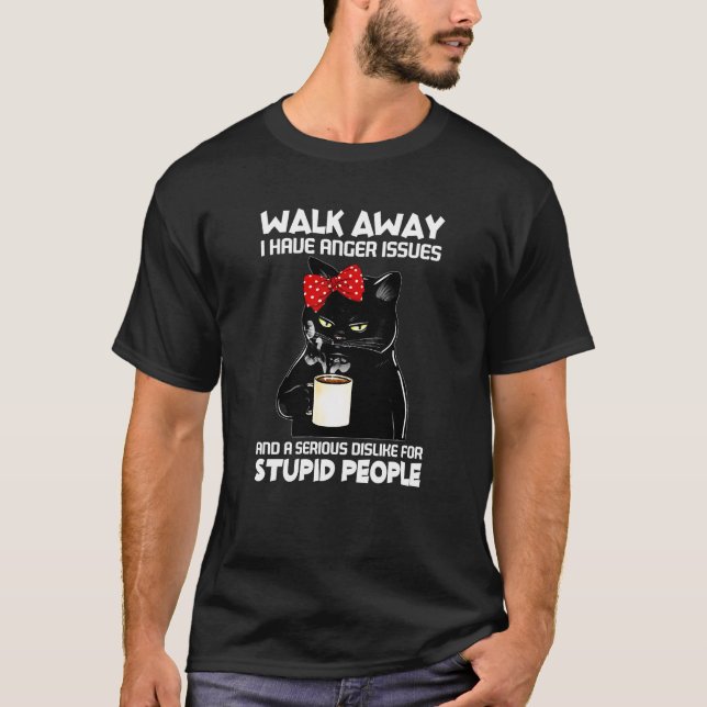 Camiseta Caminar Por Allá Tengo Problemas De Rabia Que No M (Anverso)