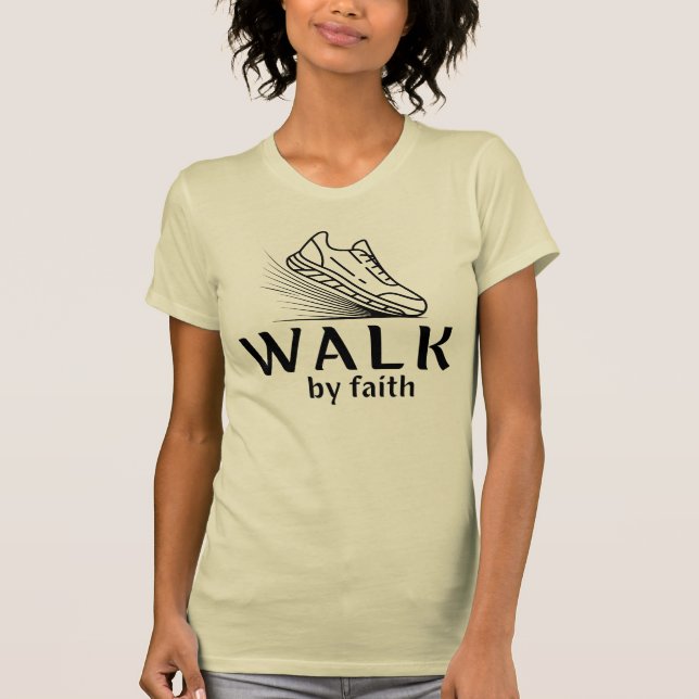 Camiseta Caminar por fe (Anverso)