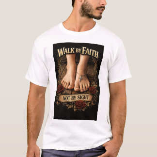 Camiseta caminar por fe no por vista