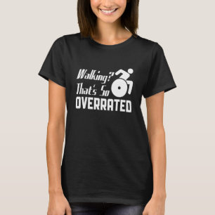 Camiseta Caminar por la amputada discapacitada sobrevalorad