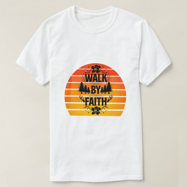 Camiseta Caminar por la fe (Diseño del anverso)