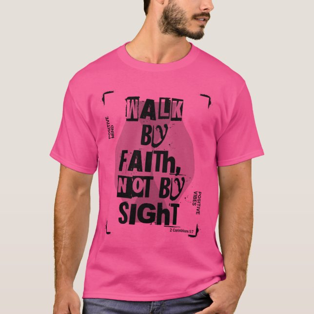 Camiseta Caminar por la fe (Anverso)