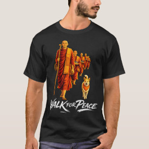 Camiseta Caminar por la Paz Monjes Zen Budistas Aloka
