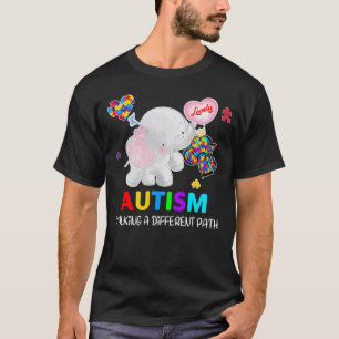 Camiseta Caminar por un camino diferente elefante Yo uso az