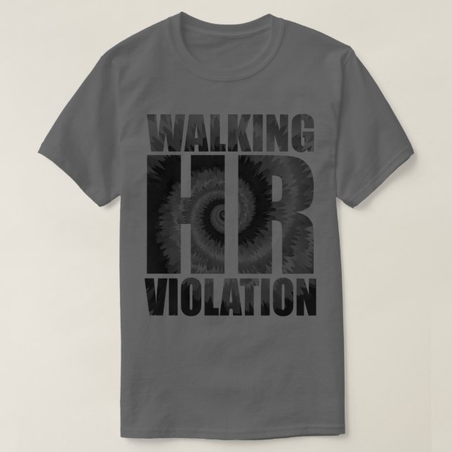 Camiseta Caminar Por Violación De Hr 1 (Diseño del anverso)