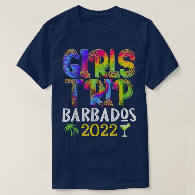 Camiseta Caminata chica Barbados 2022 Fiesta de la Bachelor (Diseño del anverso)