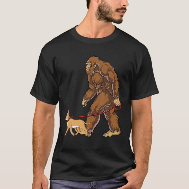 Camiseta Caminata de Perro a Pie Grande Camina Chihuahua Ho (Anverso)