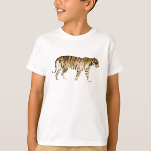 Camiseta Caminata del tigre de color agua