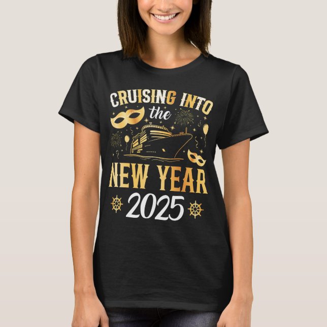 Camiseta Caminata en el crucero de Año Nuevo 2025 Mujeres (Anverso)