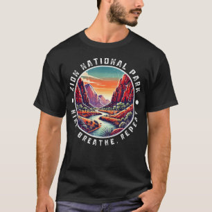 Camiseta Caminata en Zion National Park Respira Repite