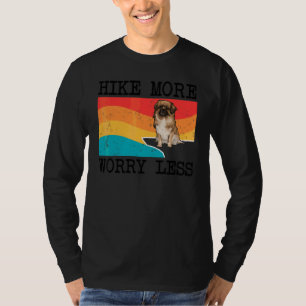 Camiseta Caminata Más Preocúpate Menos Spaniel Tibetano Grá