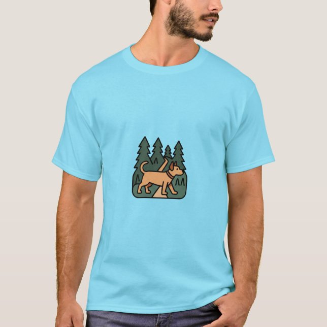 Camiseta caminata por el bosque (Anverso)