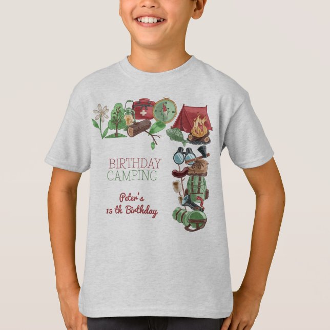 Camiseta Caminata por la naturaleza para niños (Anverso)