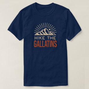 Camiseta Caminata por las montañas Gallatin Sunburst