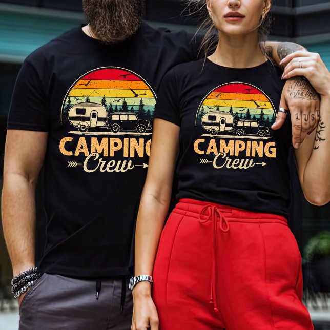 Camiseta Caminata retro, juego familiar (Subido por el creador)