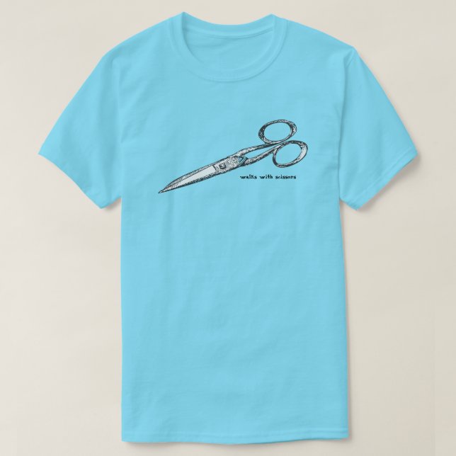 Camiseta Caminatas con tijeras (Diseño del anverso)