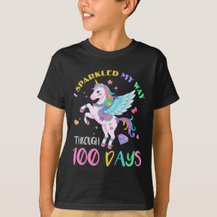 Camiseta Caminé A Lo Largo De 100 Días En La Escuela Unico